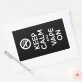 自保身に落ち着きやる気を起こさせるた 長方形シール (封筒)