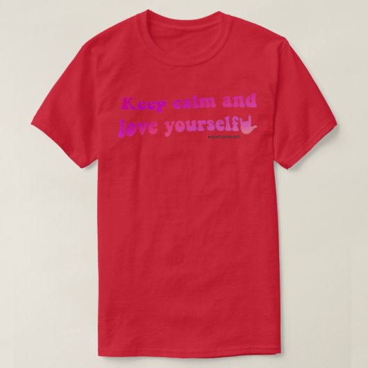 自保身を愛して Tシャツ (デザイン正面)