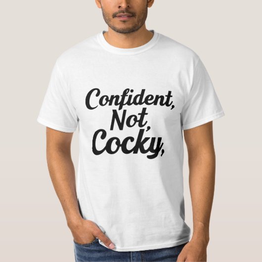 自信がない Tシャツ (正面)