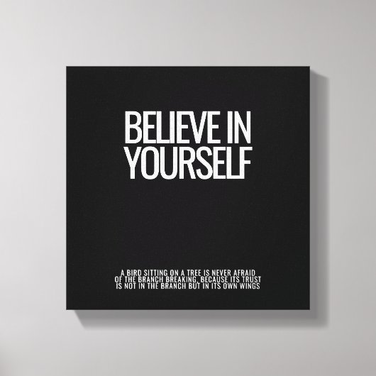 自信じ体で引き伸ばしキャンバス印刷 キャンバスプリント (正面)