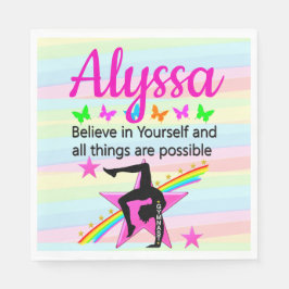 自信じ体操デザイン スタンダードランチョンナプキン