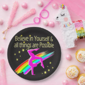 自信じ体操デザイン ペーパープレート (パーティー)