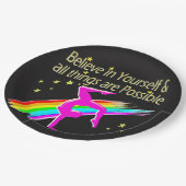 自信じ体操デザイン ペーパープレート (アングル)