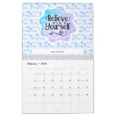 自信じ分で カレンダー (2月 2026)