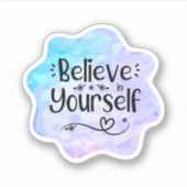 自信じ分で シール (正面)