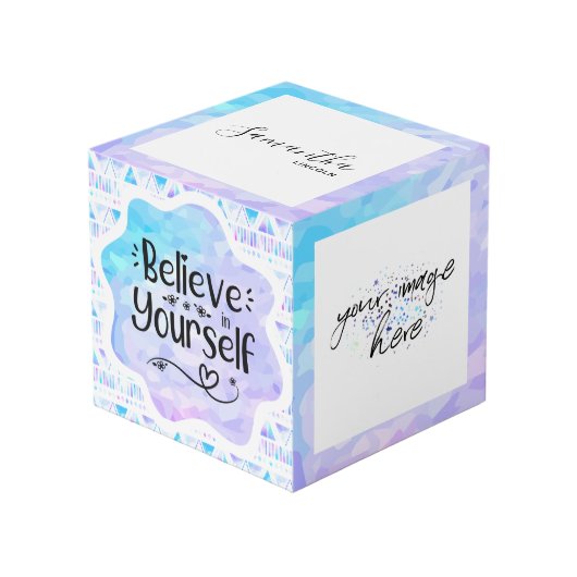 自信じ分で フォトキューブ (正面アングル)