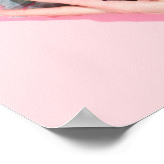 自信じ分の引用文感動的花 ポスター (角)