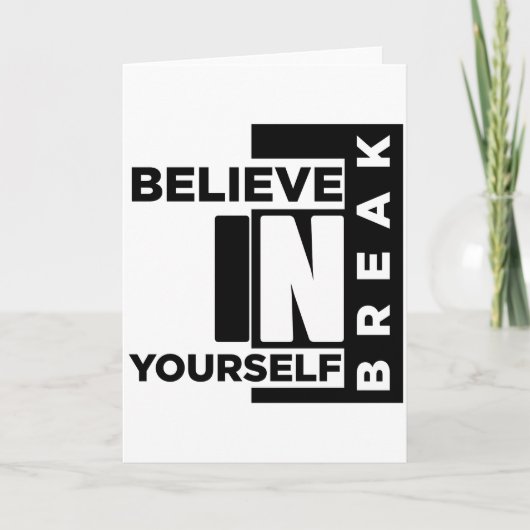 自信じ己破壊 カード (正面)