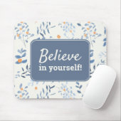 自信じ感動的分の引用文水の色 マウスパッド (マウス)