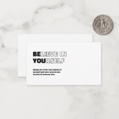 自信じ身でやる気を起こさせるは ノートカード (正面/裏面インサイチュ)