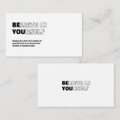 自信じ身でやる気を起こさせるは ノートカード (正面/裏面)