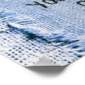 自信じ身でブルー・デニやる気を起こさせるム ポスター (角)