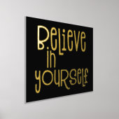 自信じ身でモトヴァショナルブラックラグジュアリー 箔ポスター (レイダウン)