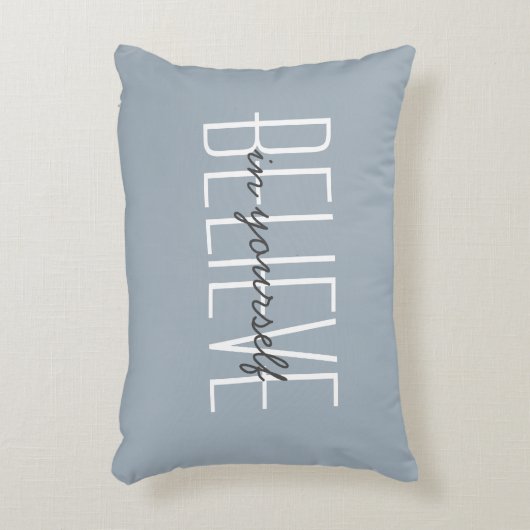 自信じ身で引用文カスタマイズ装飾 アクセントクッション (正面(垂直))