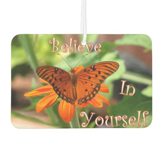 自信じ身で感動的やる カーエアーフレッシュナー (正面)