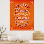 自信じ身で止められぬ ポスター (キッチン)