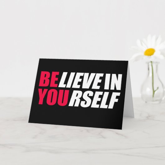 自信じ身で カード (小さな植物)