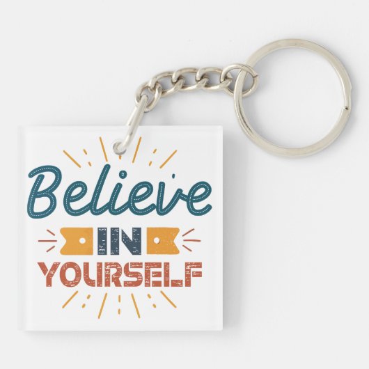 自信じ身で キーホルダー (裏面)