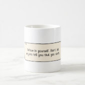 自信じ身で コーヒーマグカップ (中央)