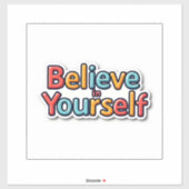 自信じ身で シール (シート)