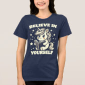 自信じ身で トライブレンドTシャツ (正面)
