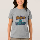 自信じ身で トライブレンドＴシャツ (正面)