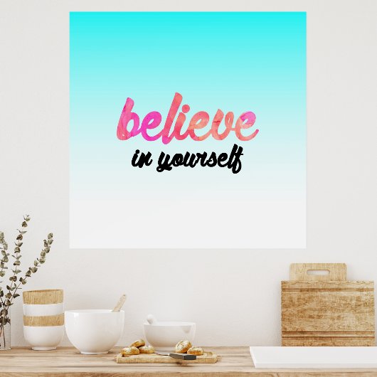 自信じ身で ポスター (キッチン)