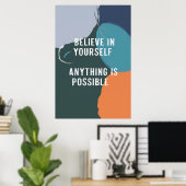 自信じ身で ポスター (ホームオフィス)