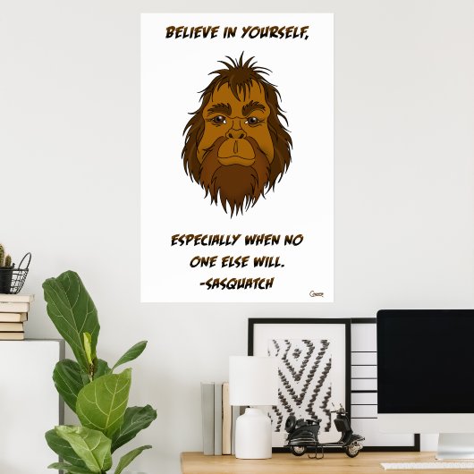 自信じ身で – ポスター (ホームオフィス)