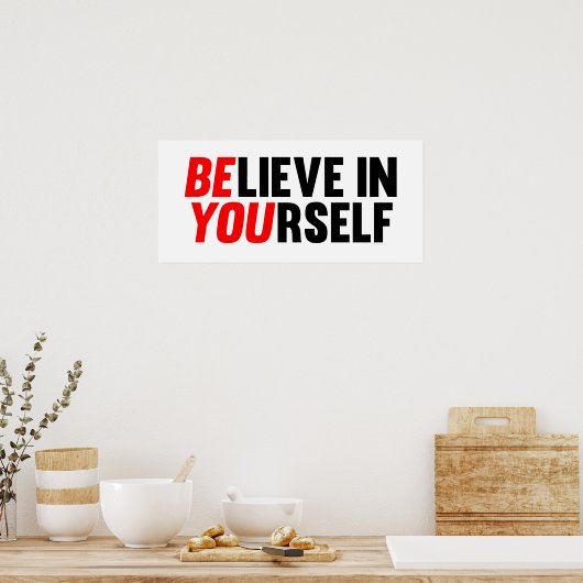 自信じ身で ポスター (キッチン)