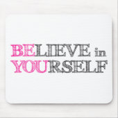 自信じ身で マウスパッド (正面)