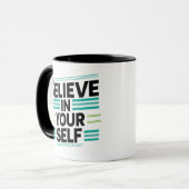 自信じ身で マグカップ (正面左)