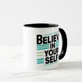 自信じ身で マグカップ (正面右)