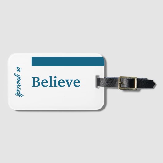 自信じ身で ラゲッジタグ (正面横)