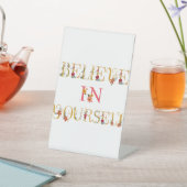 自信じ身で 台座サイン (インサイチュ)