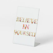 自信じ身で 台座サイン (正面)