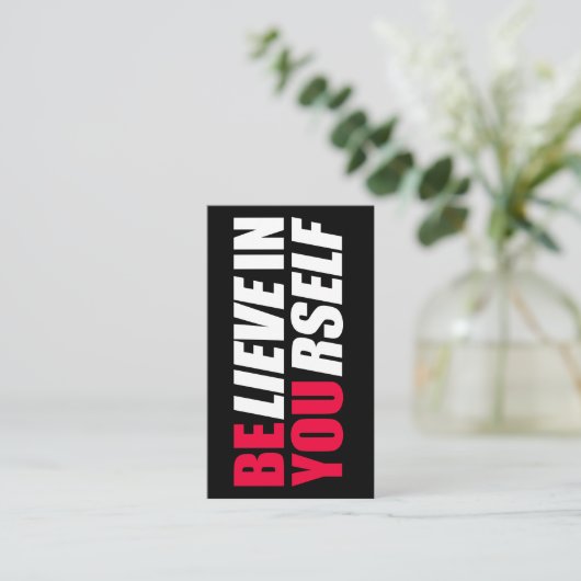 自信じ身で 名刺 (スタンド正面)