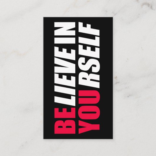 自信じ身で 名刺 (正面)