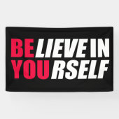 自信じ身で 横断幕 (横)