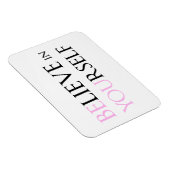 自信じ身で – Be Youモチベーション引用文ミーム マグネット (右側)