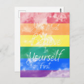 自信じ身で | LGBTQ ポストカード (正面/裏面)