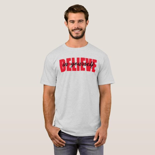 自信じ身で Tシャツ (正面フル)
