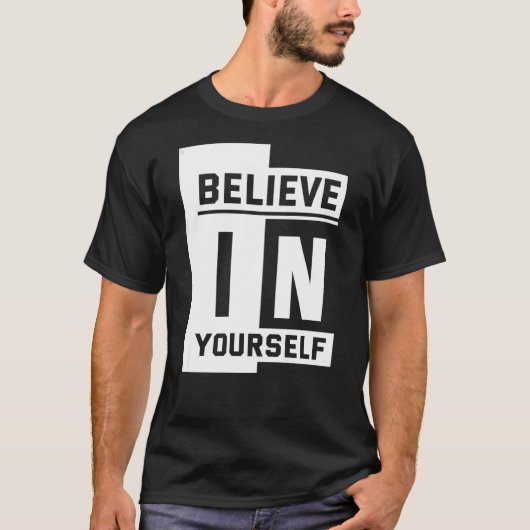 自信じ身で Tシャツ (正面)