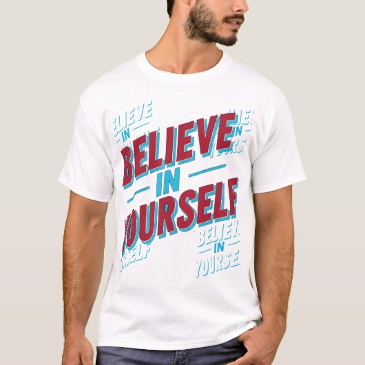 自信じ身で Tシャツ (正面)