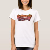 自信じ身で Tシャツ (正面)