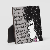 自信じ身にイーゼルのプラーク フォトプラーク (正面)