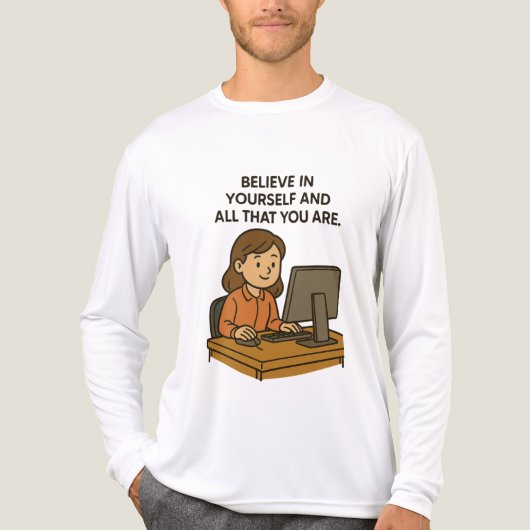 自信じ身に属し全て トライブレンドＴシャツ (正面)