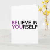 自信じ身に生きるやる気を起こさせる知恵 カード (黄色い花)