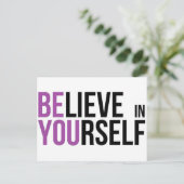 自信じ身に生きるやる気を起こさせる知恵 ポストカード (スタンド正面)