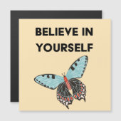 自信じ身に蝶の磁気カード マグネット招待状 (正面/裏面)